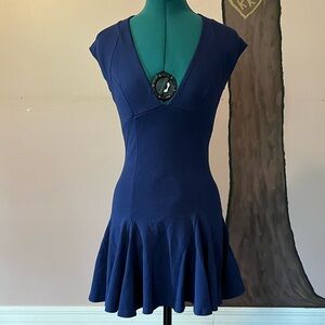 Lulus Blue Vneck Dress